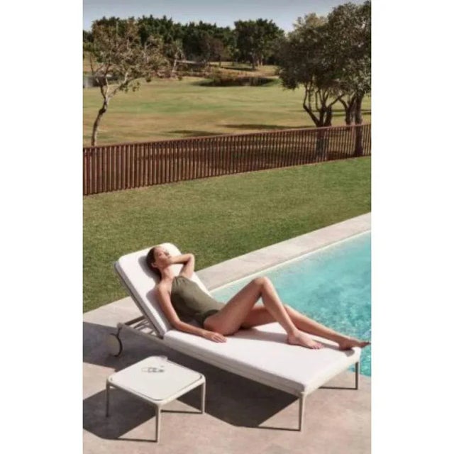 Xaloc Navy Coffee Table 50 with Glass Top by Mowee For Sale - Image 6 of 7