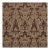 Sample - Schumacher Kennedy Damask Fabric In Brown For Sale