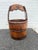 Brown Antique Farmhouse Rustic Style Solid Wood Bucket With Arched Handle For Sale - Image 8 of 15