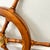 English Vintage Authentic Nautical Sailboat Wheel With Brass Hub For Sale - Image 3 of 10