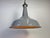 Large British Industrial Grey Enamel Factory Pendant Lamp from Benjamin, 1960s For Sale - Image 16 of 18
