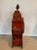 20th Century Red Lacquered Wooden Cartel Clock with Chinese Decoration For Sale - Image 4 of 13