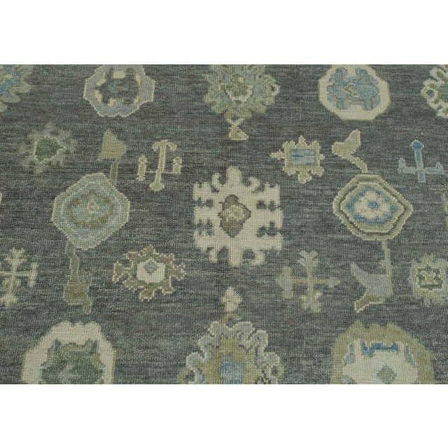 Turkish Oushak Rug 8'9" x 11'10" #18103 For Sale In Houston - Image 6 of 8