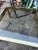 Mid-Century Modern 1970s Gold Square Coffee Table With Glass Top For Sale - Image 3 of 4