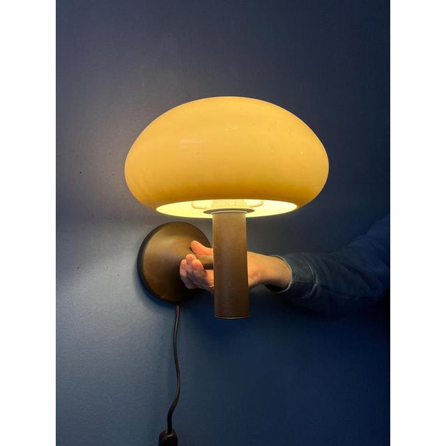 Vintage Space Age Mushroom Wall Sconce from Massive For Sale - Image 6 of 13