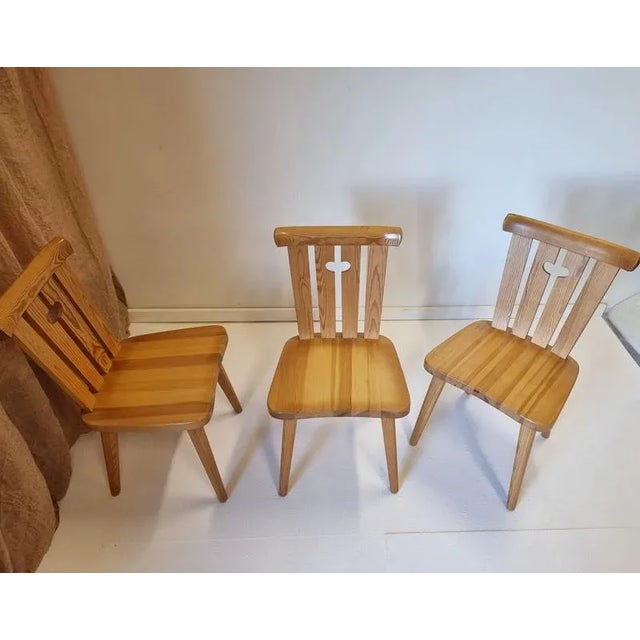Scandinavian Modern Pine Chairs by Göran Malmvall for Karl Andersson & Söner, 1950s, Set of 8 For Sale - Image 6 of 9