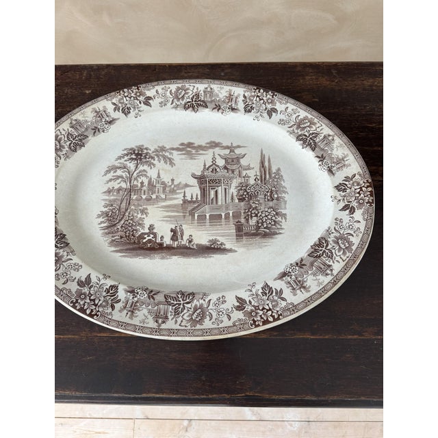 Madras Serving Platter by Brownfield & Sons For Sale - Image 4 of 9