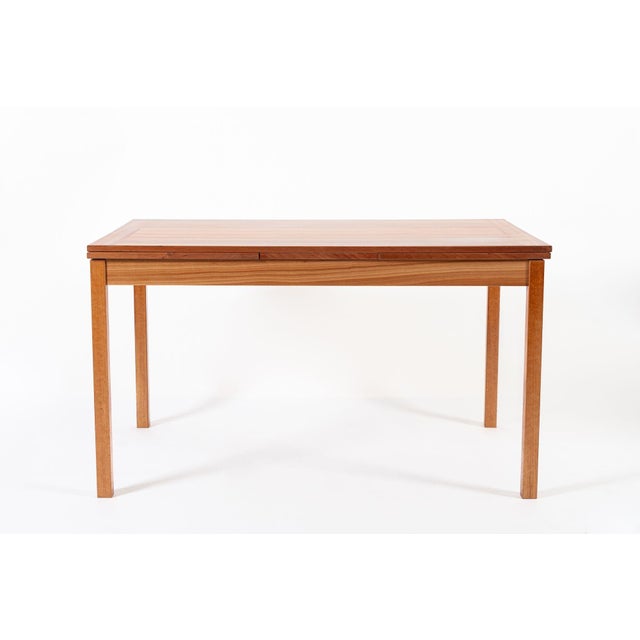 Mid-Century Modern Mid Century Danish Modern Teak Extension Dining Table For Sale - Image 3 of 12