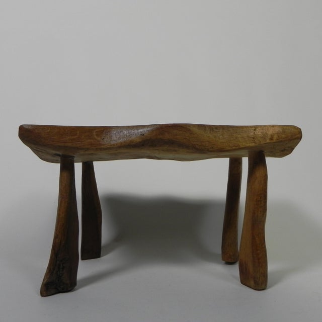 Wood Vintage Oak Tree Trunk Stool, 1960s For Sale - Image 7 of 14