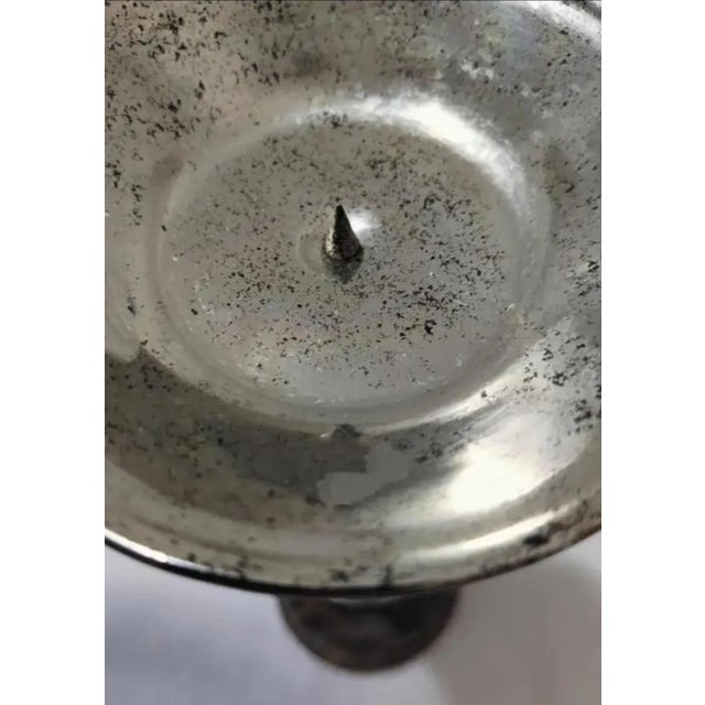 A rare vintage set of wood and metal Candle Holders by high-end luxury brand Maitland-Smith. The candle holders feature...