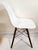 Wood Modern Walnut & Molded Plastic Eames for Herman Miller White Shell Chair For Sale - Image 7 of 18