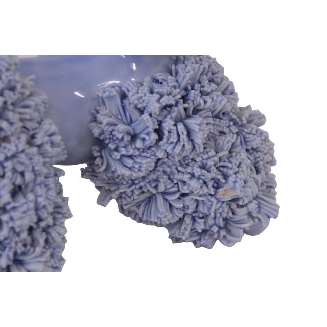 1990s Porcelain Blue Gray Poodle For Sale - Image 5 of 5