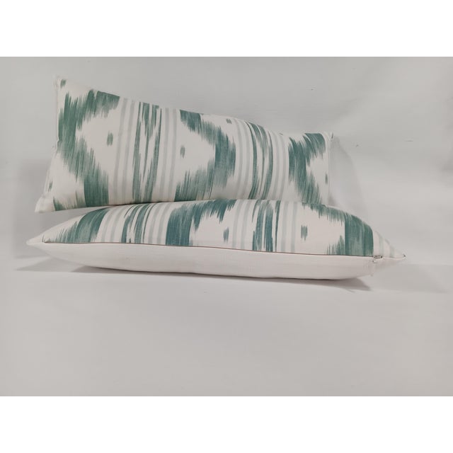 2020s Pierre Frey "Toile De Nantes", Herbe Down Filled Pillow For Sale - Image 5 of 7