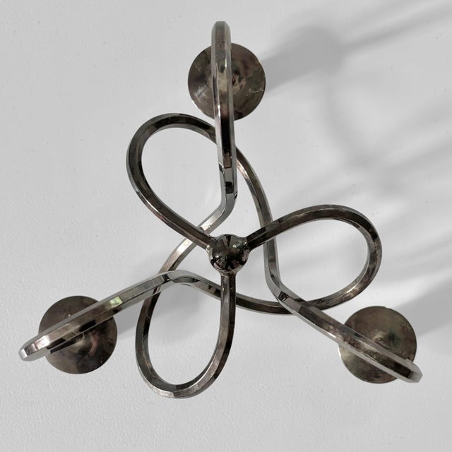 Metal Candlestick in Silver-Plated Brass by Josef Frank for Svenskt Tenn For Sale - Image 7 of 8