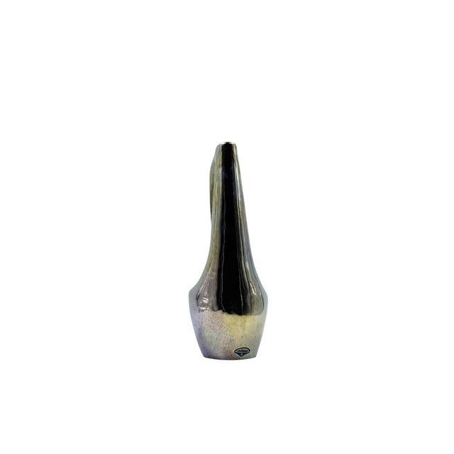 Modern Iridescent Stoneware Vase by A. Cytère, Rambervillers, France, 1960s For Sale - Image 18 of 18