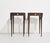 Traditional Mid Century Traditional Tapered Leg Flip Top Tables - A Pair For Sale - Image 3 of 12