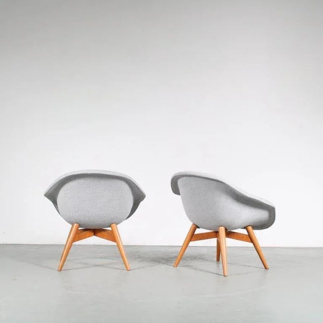 Brown Set of Czech Lounge Chairs by Frantisek Jirak, 1950s For Sale - Image 8 of 13