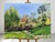 This original acrylic painting captures a serene natural landscape with rich details. It features colorful trees and...