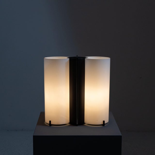 Glass and Metal Table Lamp, 1970s For Sale - Image 14 of 14