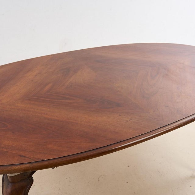 Oval solid wood table, early 1900s height: 82 width: 218 depth: 115 style: vintage production period: 20th century design...