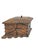 Mid 20th Century American Folk Tramp Art Carved Wood Box With Geometric Lid For Sale - Image 9 of 13