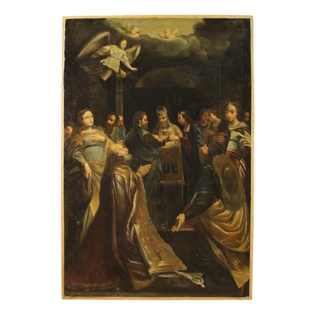 Italian Artist, Marriage of the Virgin, 1770, Oil on Canvas For Sale