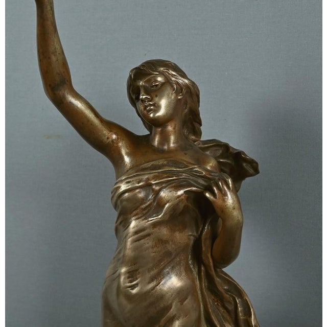 Brown Gaudez, The Morning Star, Late 19th Century, Bronze For Sale - Image 8 of 18