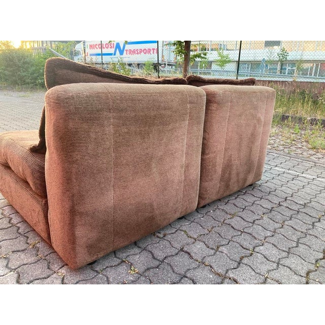 1970s Vintage Modular Brown Sofa Set from Rolf Benz, 1970s, Set of 5 For Sale - Image 5 of 18