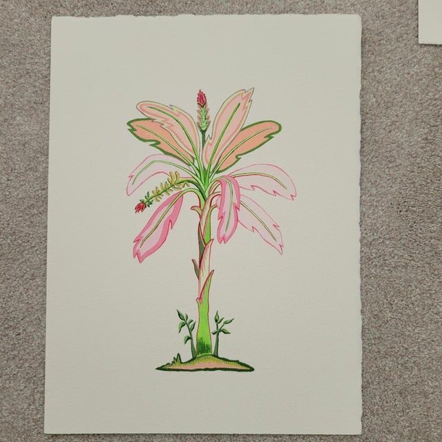 Palm Trees Modern Botanicals Paintings on Paper by Cynthia Geyer For Sale In Atlanta - Image 6 of 8