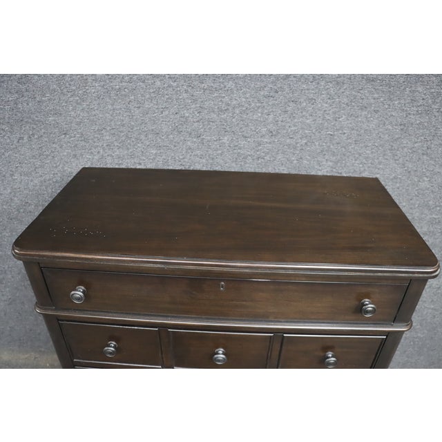 Wood Bassett Furniture Cherry Tall Dresser For Sale - Image 7 of 11