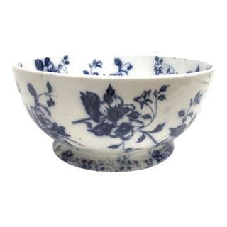 X L Beautiful Antique Blueflow Fruit Centerpiece Bowl For Sale