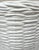 Ceramic Vintage Neiman Marcus Extra Wide (9" Diameter) Italian White Ceramic Basketweave Cachepot Planter For Sale - Image 7 of 7