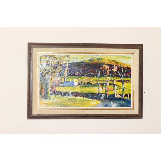 R Torrent, Countryside Serenity, 1960s, Oil on Board, Framed For Sale - Image 10 of 11