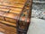 Vintage 29.5” Split Bamboo Trunk With Pierced Brass Gallery Trim For Sale - Image 10 of 12