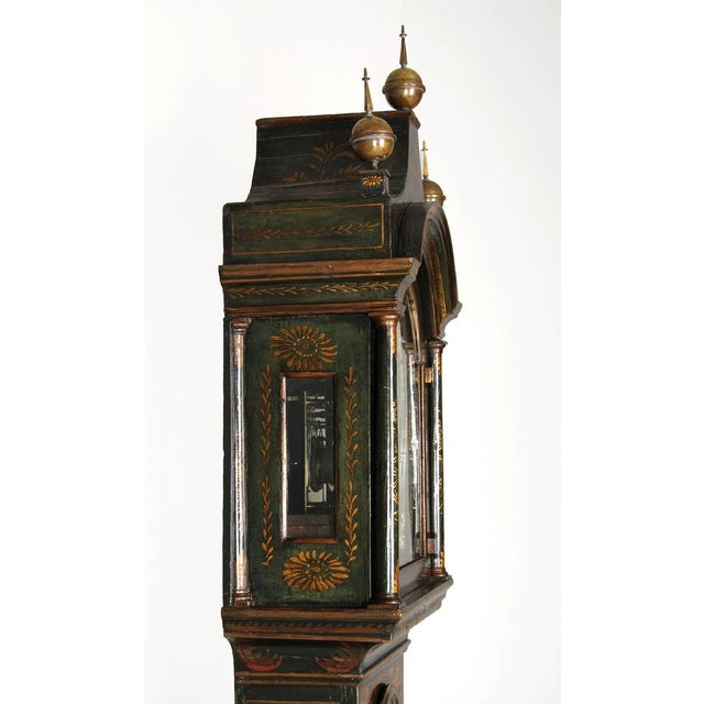 Black Chinoiserie Longcase Clock, 1750s For Sale - Image 8 of 14
