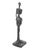 Modern Dark Patinated Standing Woman Sculpture, Bronze For Sale - Image 6 of 10