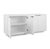 Contemporary Matthew Izzo Home Giovanni Matte White Lacquer Four Door Reed Buffet For Sale - Image 3 of 6