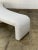 Textile Handcrafted Curved Waterfall Bench For Sale - Image 7 of 11