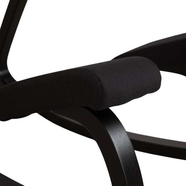 Black Ash and Fabric Variable Stool from Varier For Sale - Image 4 of 12