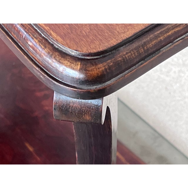 Coffee Early 20th Century Mahogany Rectangular Coffee Table With Low Shelve For Sale - Image 8 of 11