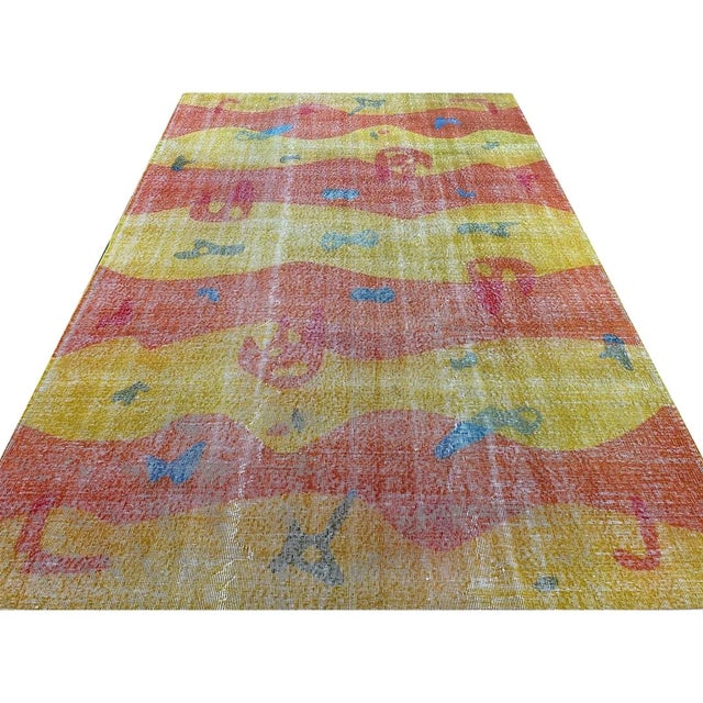 Exact Size: 6'10" x 10'2" Color: Orange Age: New Materials: Wool Construction: Hand Knotted Origin: Turkey