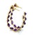 Contemporary Mid 20th Century Pair of Amethyst Oval Bezel Set 18k Yellow Gold Inside Out Hoop Earrings For Sale - Image 3 of 9