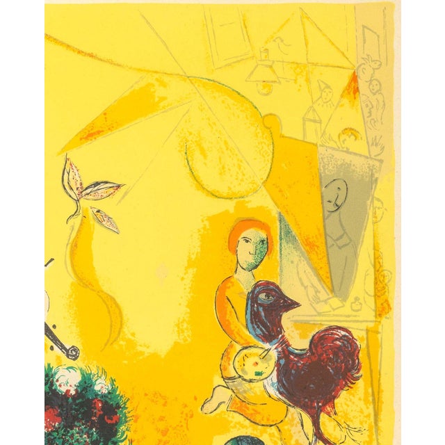 Late 20th Century After Marc Chagall "La Danse" Lithograph in Colors For Sale - Image 5 of 8