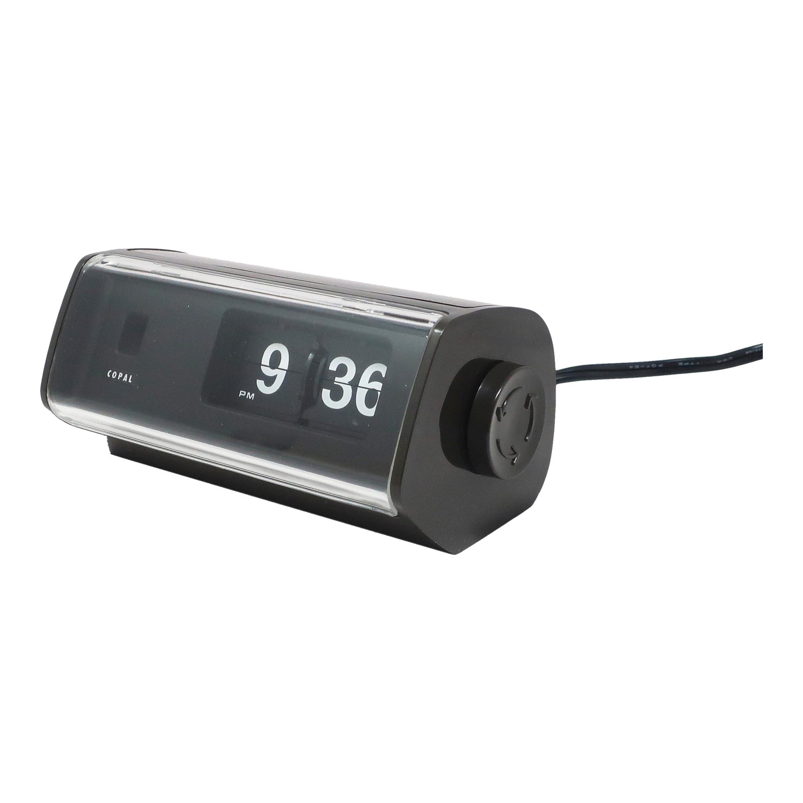 Vintage Dark Grey Copal Model 222 Flip Clock | Chairish
