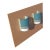 Custom Made a Pair of Color Wall Sconces. W For Sale