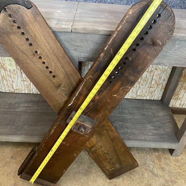 Antique Wooden Carpenter's Bevel Gauge or Angle-Finder Rustic Decor For Sale - Image 13 of 18