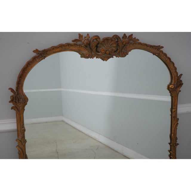 Glass Friedman Brothers of Ny Vintage French Style Gold Mirror For Sale - Image 7 of 10