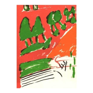 Pierre Nivollet Original Lithograph N10-1 Noise 1988 For Sale