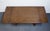 Vintage Antique Solid Oak Rustic Gothic Jacobean Tudor Style 86" Refectory Dining Table For Sale - Image 4 of 12
