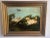 Charming English oil on canvas depicting three Spaniels and a flying duck overhead. Signed P. Hargrove. Original gilt frame.